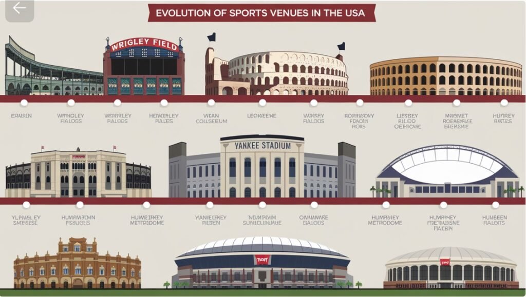 Evolution of Sports Venues in the USA